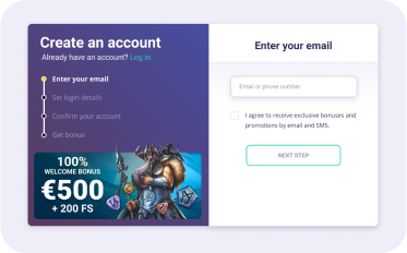 SafeCasino Passaggi per la registrazione 5